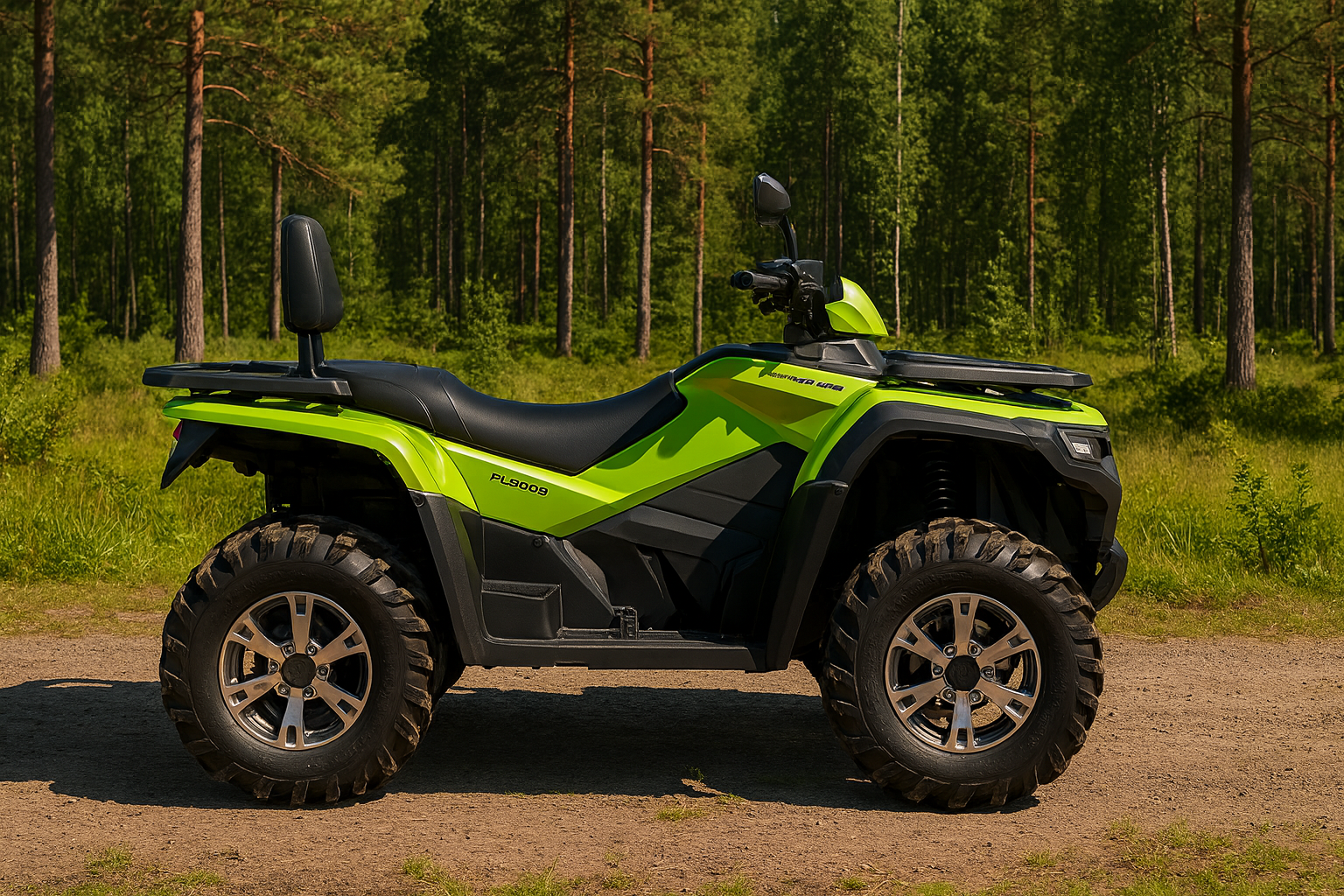 Elektrisk ATV -Powerland Tachyon (4WD, fyra individuella "in-wheel hubmotorer", 11mil)