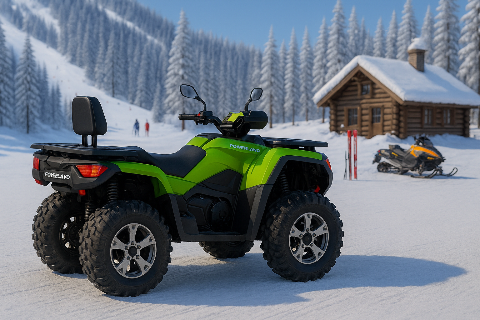 Elektrisk ATV -Powerland Tachyon (4WD, fyra individuella "in-wheel hubmotorer", 11mil)