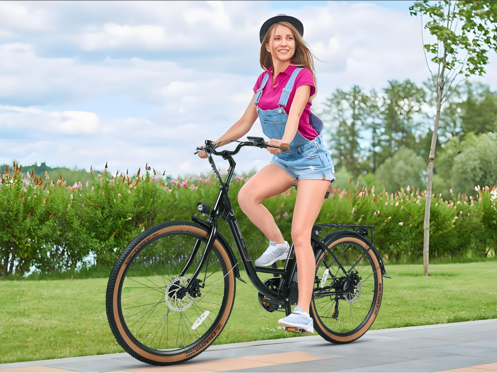 SAMEBIKE - TDE 10Z  - | 350w | 36V 10,4AH | 6mil | 7-växlat |