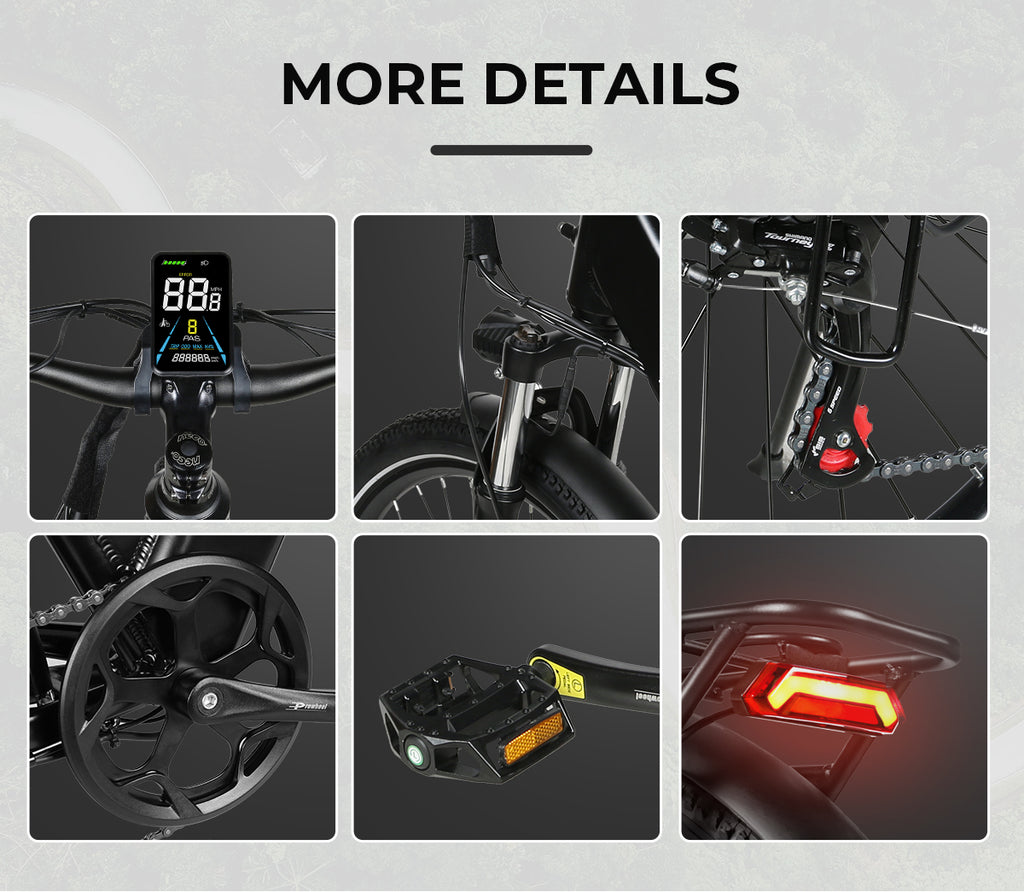 SAMEBIKE - RS A01 Pro T - | 500w | 36V 15AH | 10mil | 7-växlat |