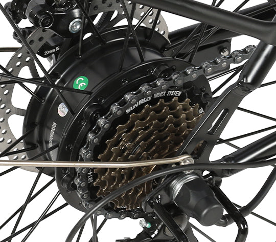 SAMEBIKE - TDE 10Z  - | 350w | 36V 10,4AH | 6mil | 7-växlat |