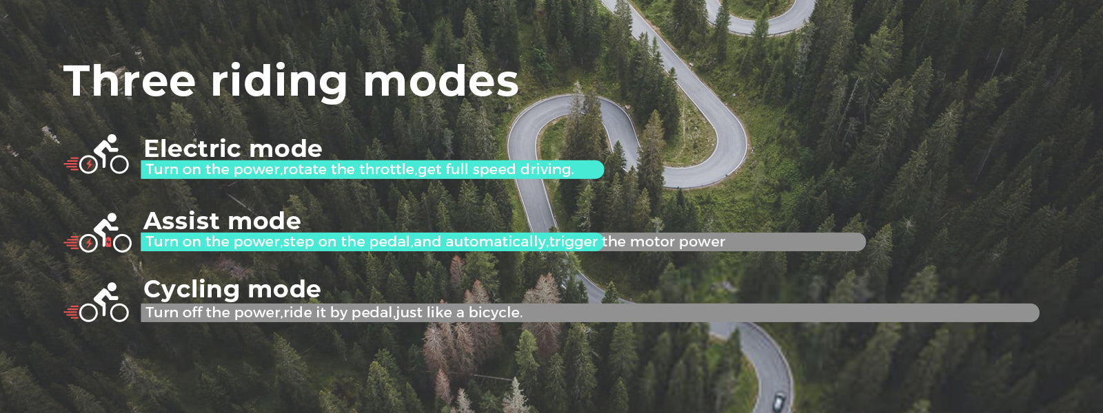 SAMEBIKE - RS A01 Pro T - | 500w | 36V 15AH | 10mil | 7-växlat |