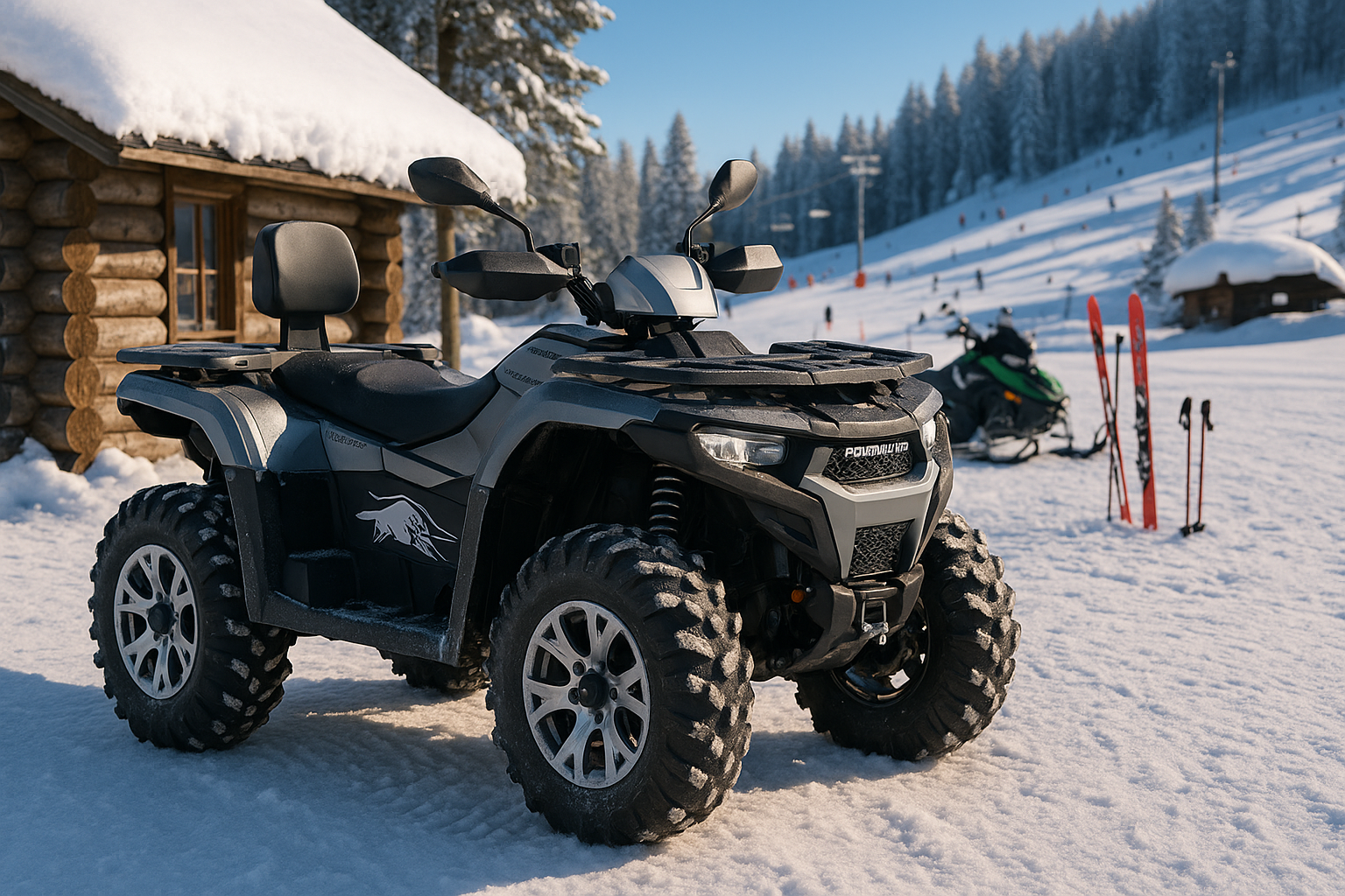 Elektrisk ATV -Powerland Tachyon (4WD, fyra individuella "in-wheel hubmotorer", 11mil)