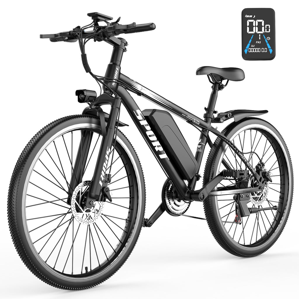 E-Bike G26 BK15 - | 500W | 36V 10Ah | 7mil | 7 växlat |