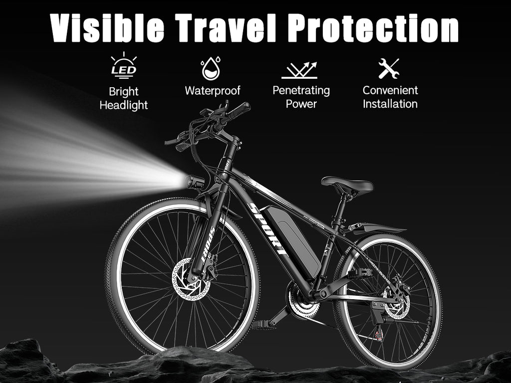 E-Bike G26 BK15 - | 500W | 36V 10Ah | 7mil | 7 växlat |