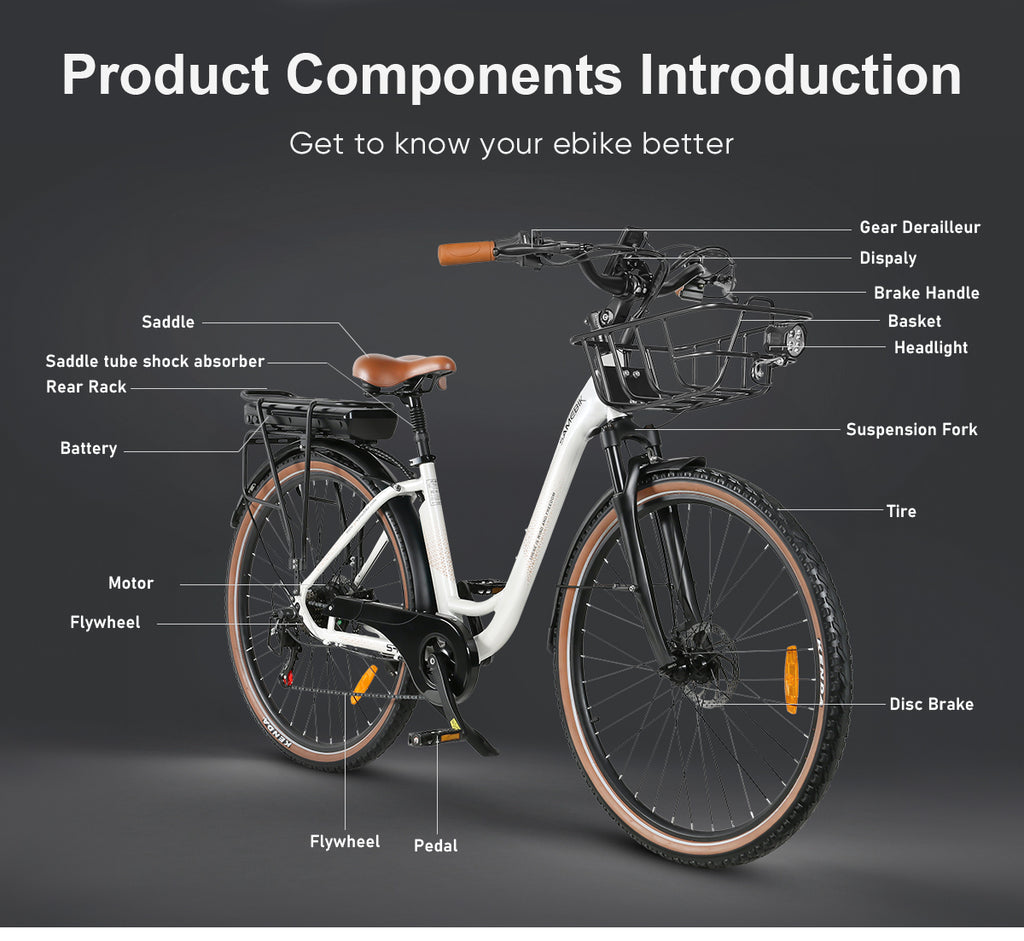 SAMEBIKE - RS A07  - | 500w | 36V 13AH | 8mil | 7-växlat |