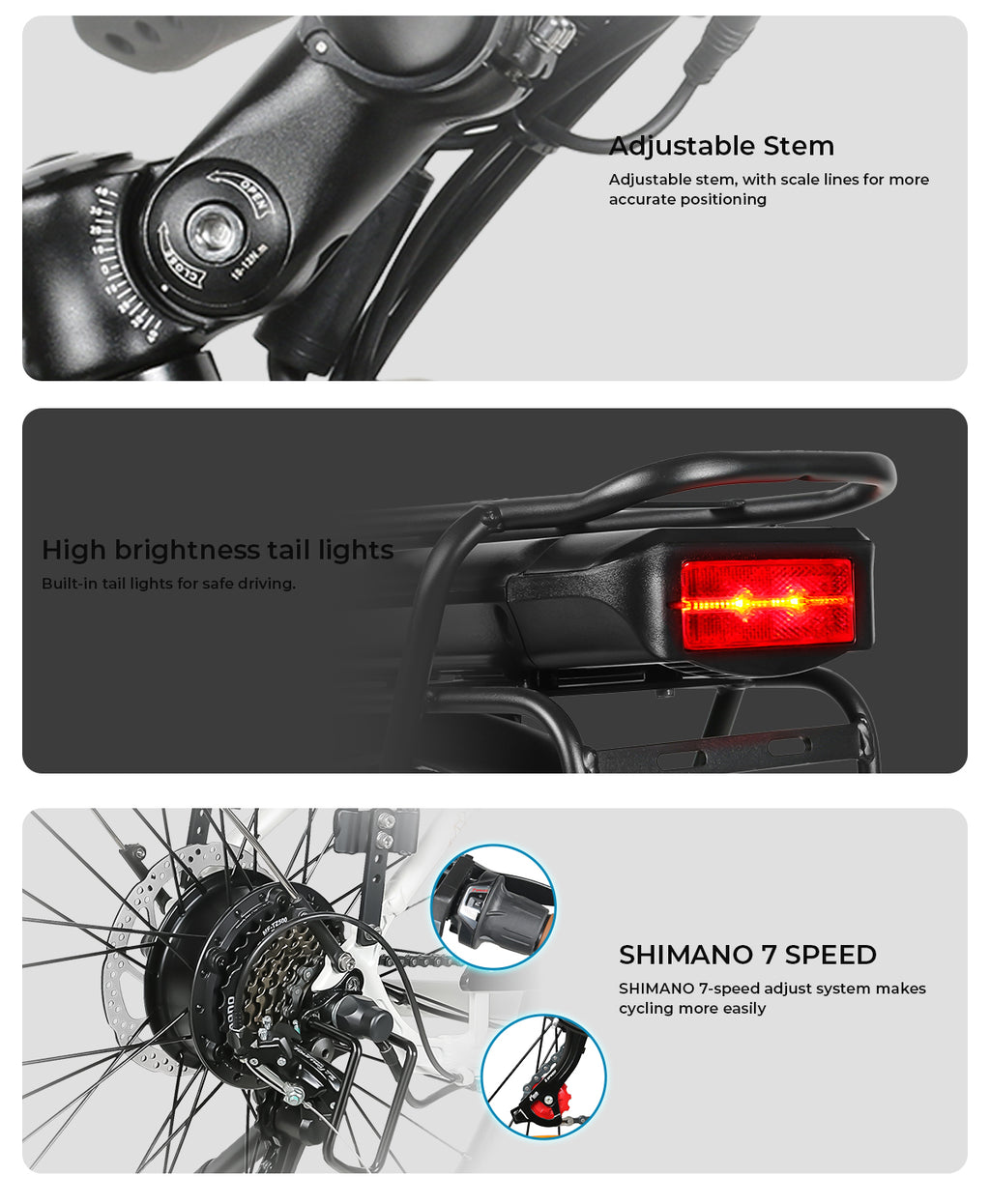 SAMEBIKE - RS A07  - | 500w | 36V 13AH | 8mil | 7-växlat |