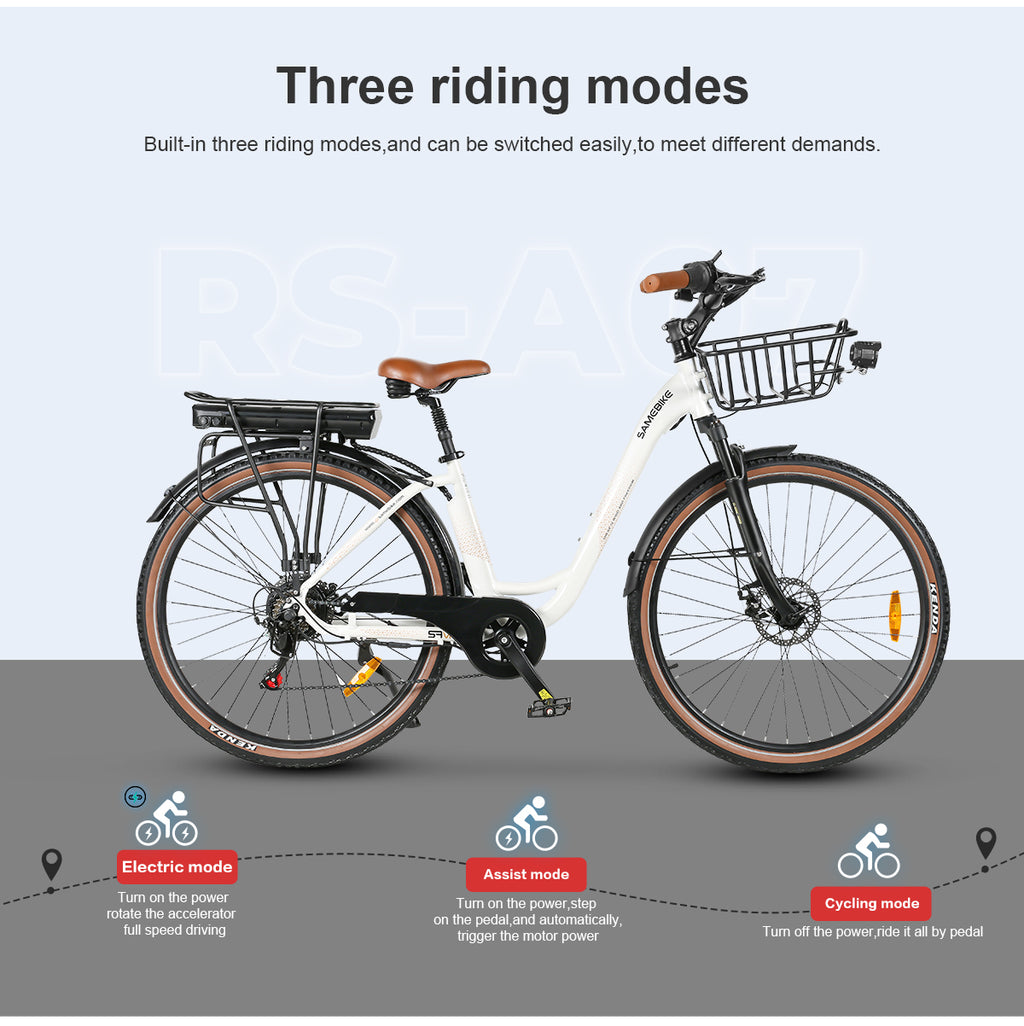 SAMEBIKE - RS A07  - | 500w | 36V 13AH | 8mil | 7-växlat |