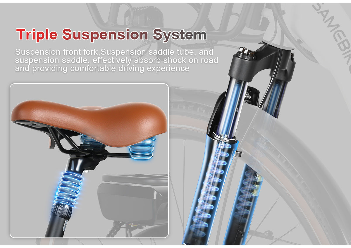 SAMEBIKE - RS A07  - | 500w | 36V 13AH | 8mil | 7-växlat |